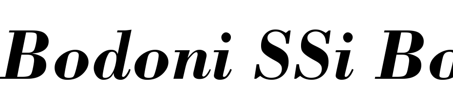Bodoni SSi Bold Italic Yazı tipi ücretsiz indir